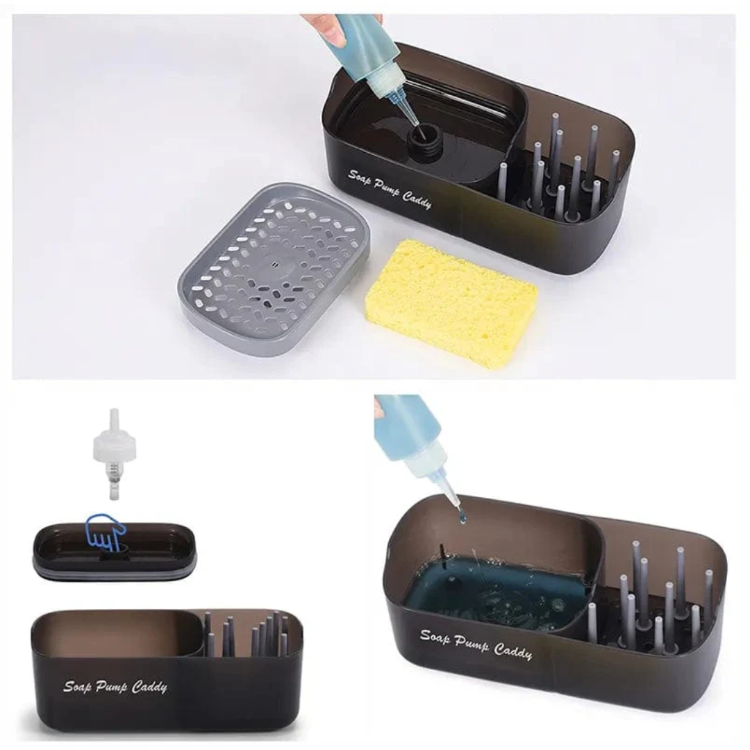 2 in 1 Sink Caddy & Soap Dispenser