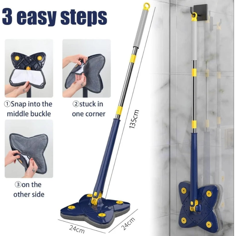 360 Rotatable Flower Shape Squeeze Mop