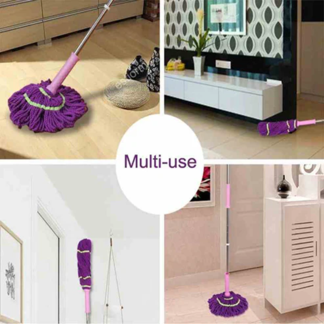 360-Degree Rotating Self Wringing Microfiber Mop