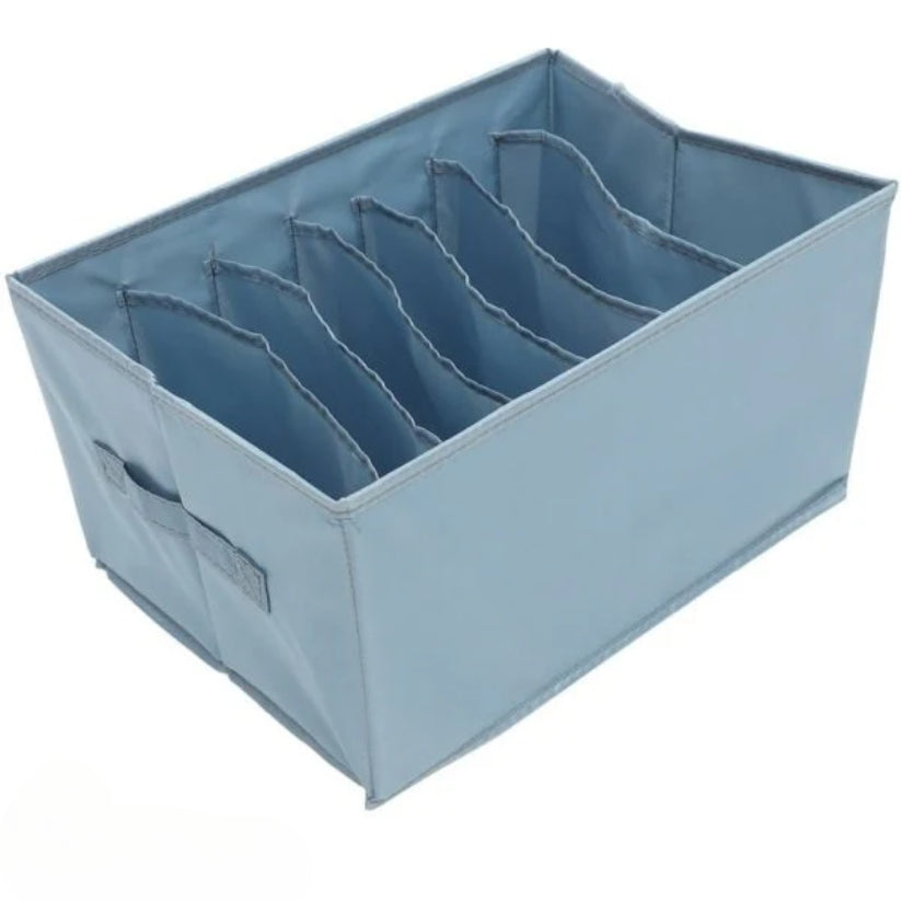 6 Compartments Non-Woven Clothes Organizer (Pack Of 3)