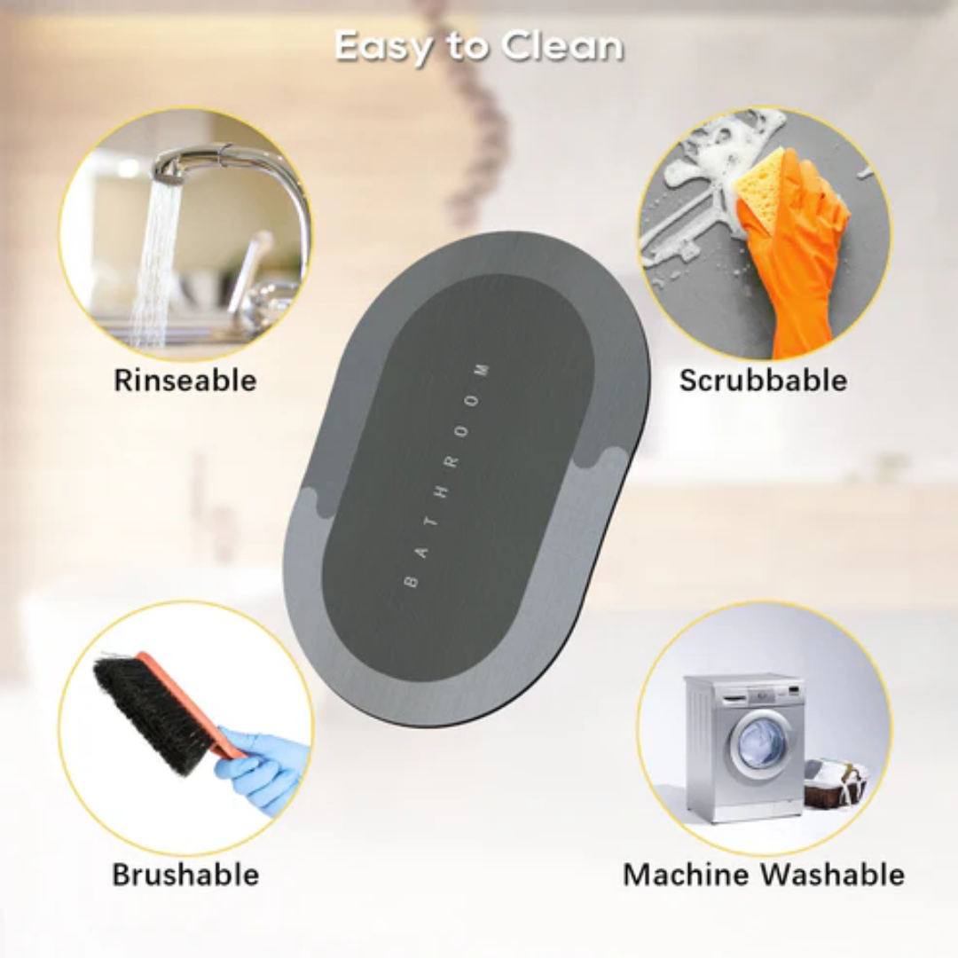 Super Absorbent Non-Slip Bathroom Floor Mat