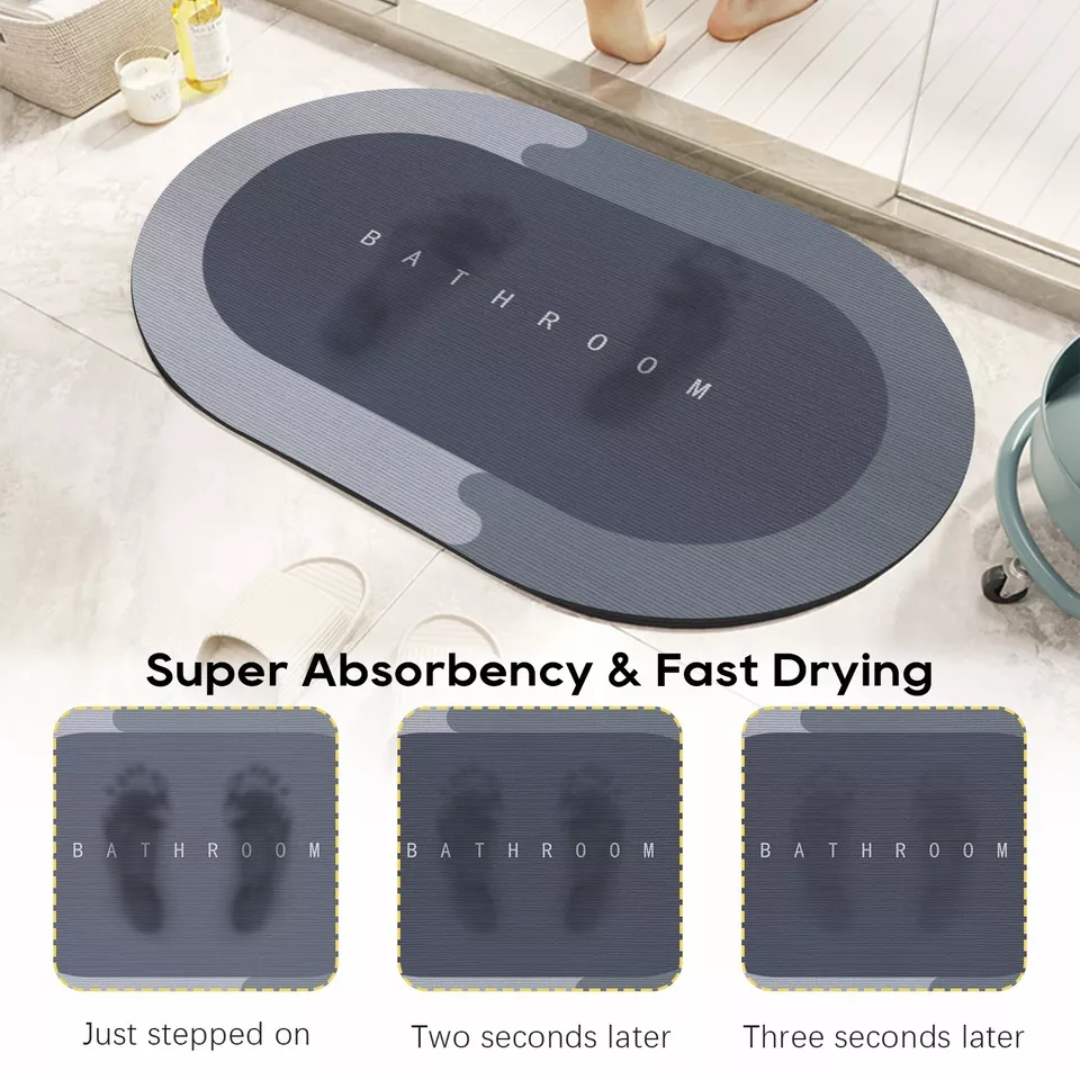 Super Absorbent Non-Slip Bathroom Floor Mat
