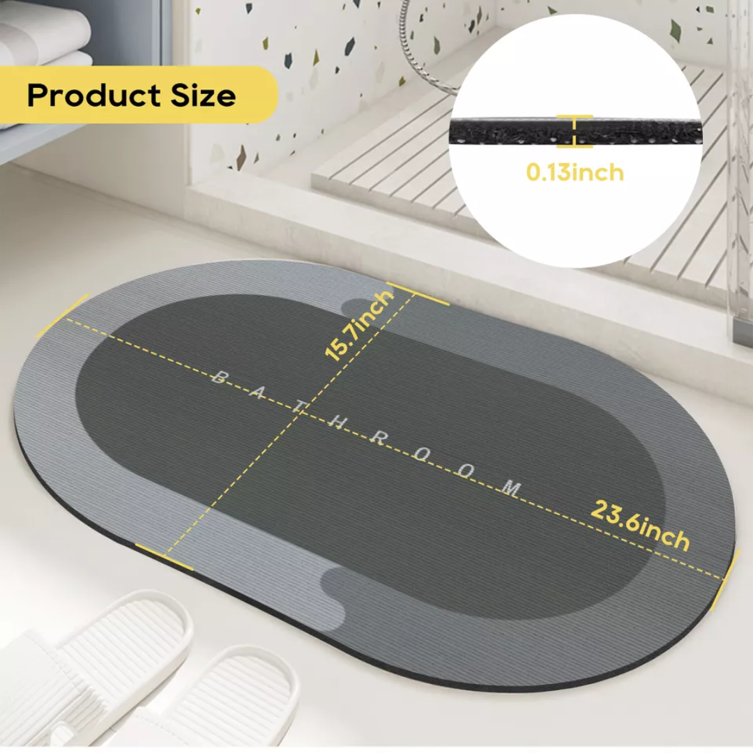 Super Absorbent Non-Slip Bathroom Floor Mat