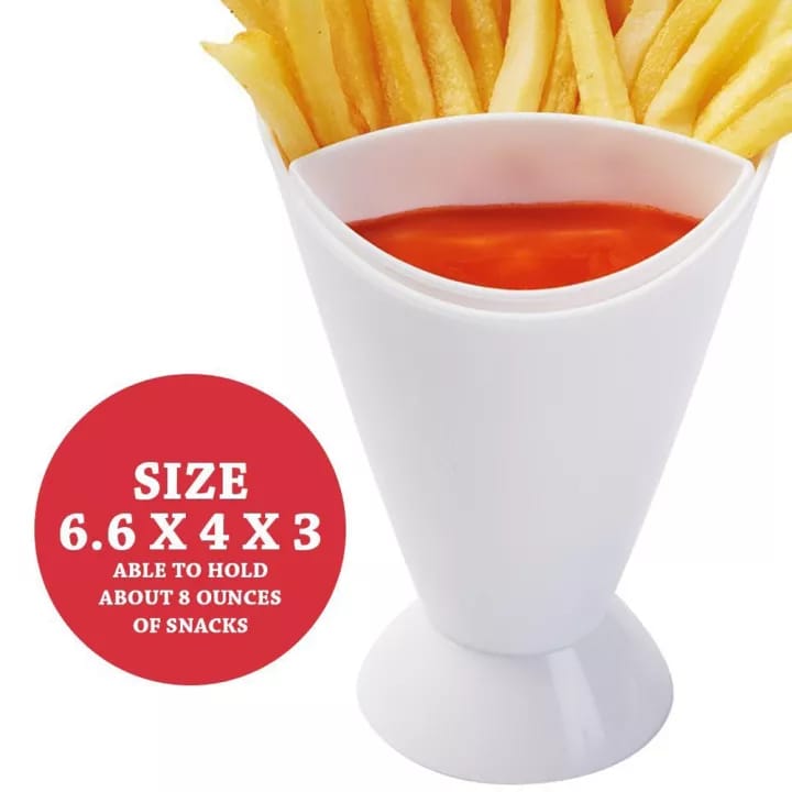 Multi-Function Snack Holder With Dipping Cup (Pack Of 2)