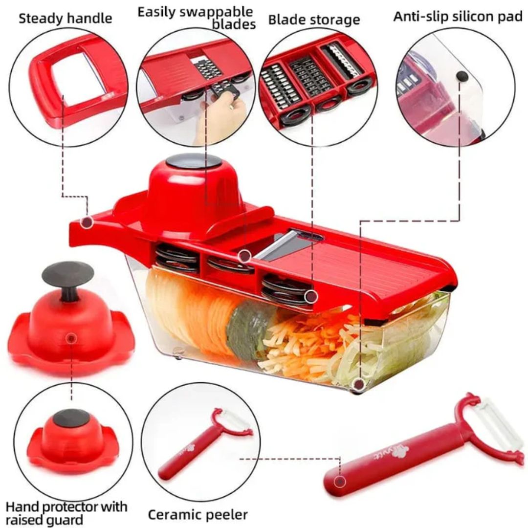 6 In 1 Mandoline Slicer Vegetable Cutter