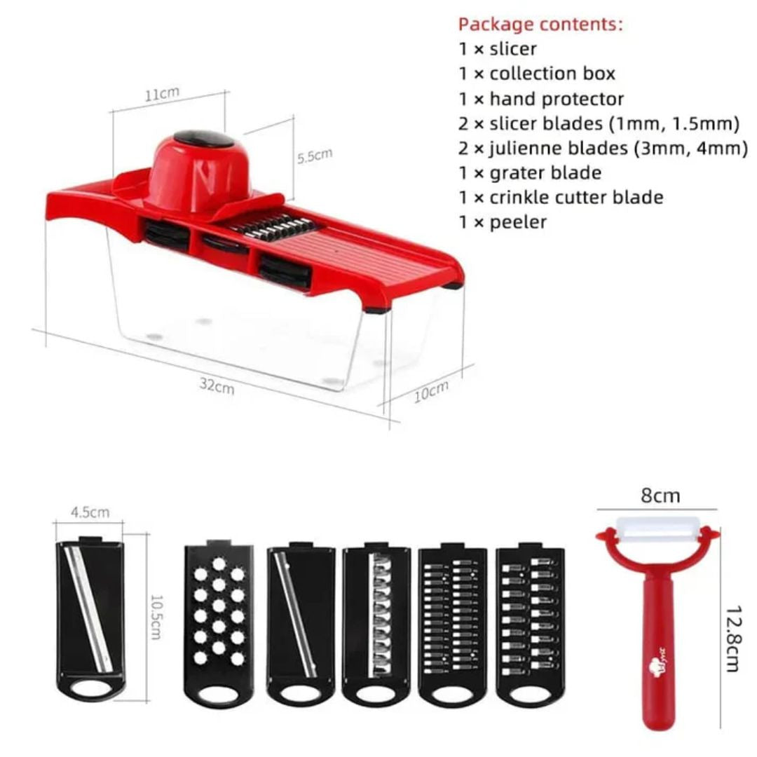 6 In 1 Mandoline Slicer Vegetable Cutter