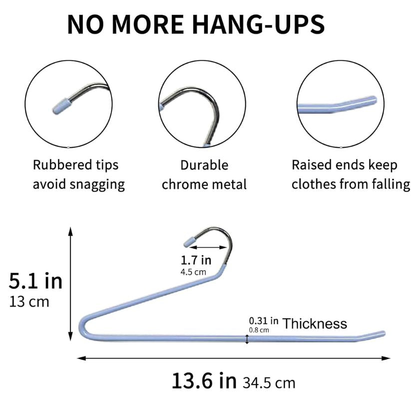 Open Ended Trouser Hangers (Pack Of 5)
