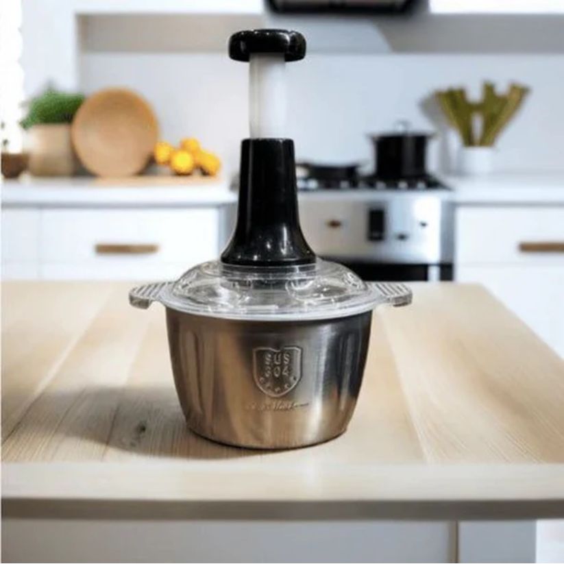Stainless Steel Hand Push Chopper 2L