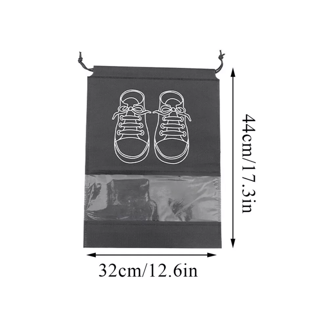 Drawstring Travel Shoe Bags Pack Of 5