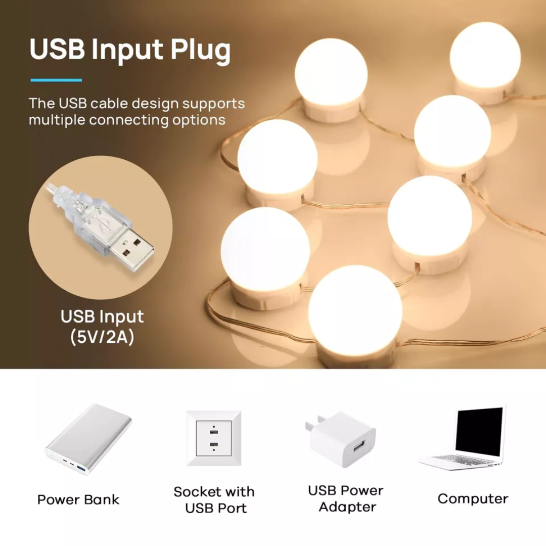 Vanity Mirror Lights (10 Bulbs)