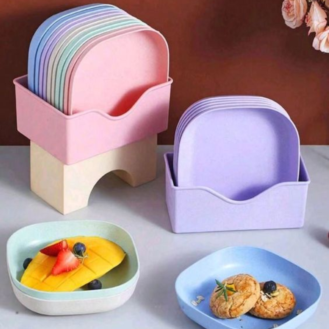 10Pcs Creative Snack Plates/ Spit Bone Dish Set