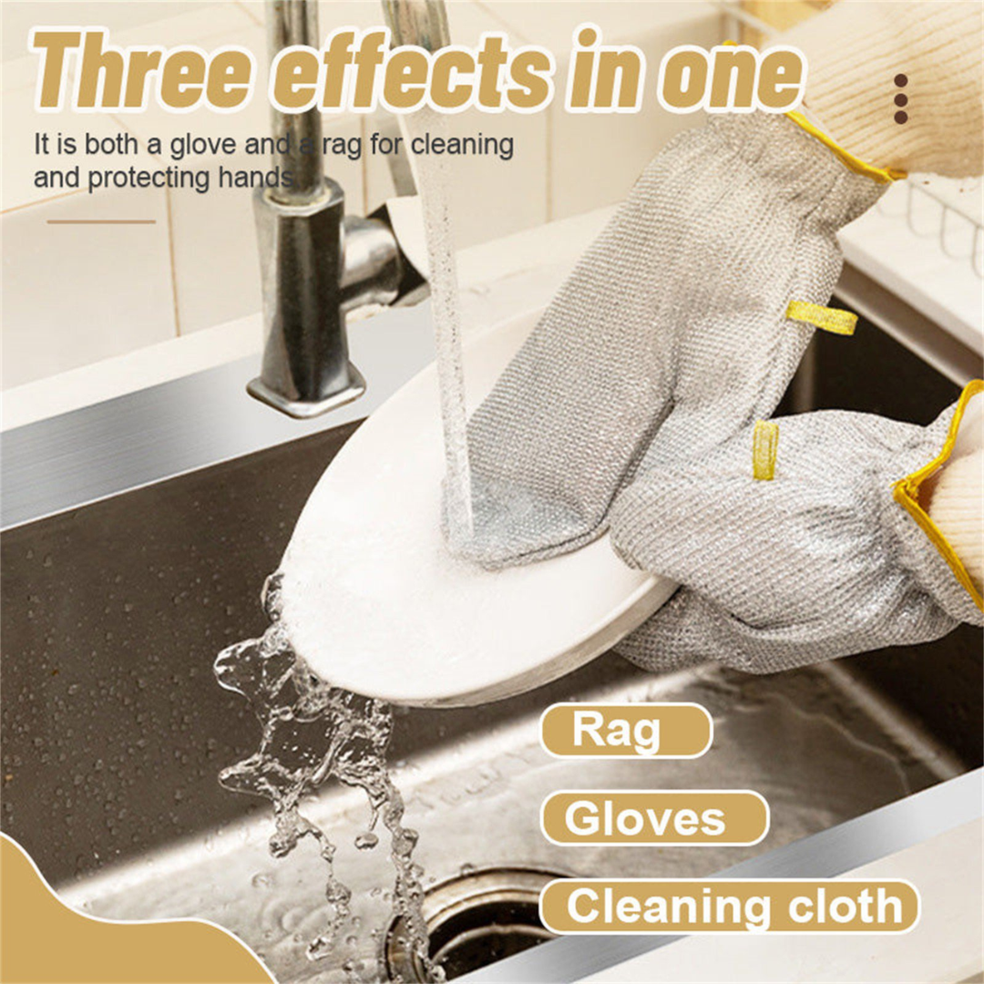 Wire Dishwashing Gloves (1 Pair)