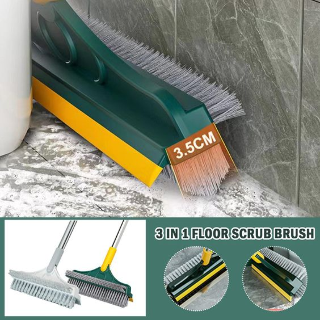 3 In 1 Floor Scrub Brush With Long Handle
