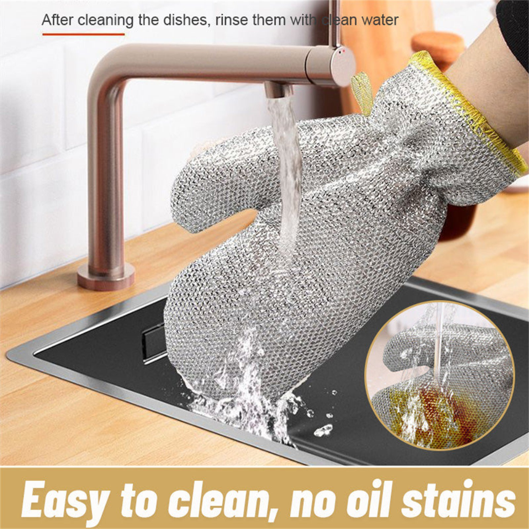 Wire Dishwashing Gloves (1 Pair)