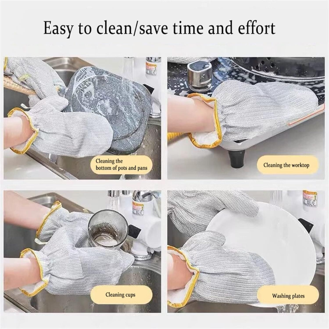 Wire Dishwashing Gloves (1 Pair)
