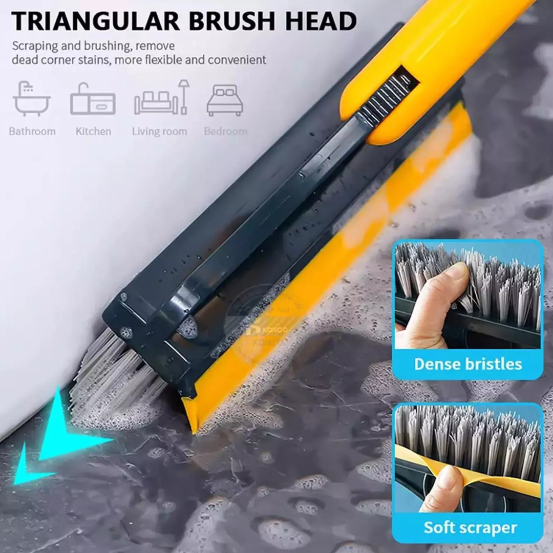 3 In 1 Floor Scrub Brush With Long Handle