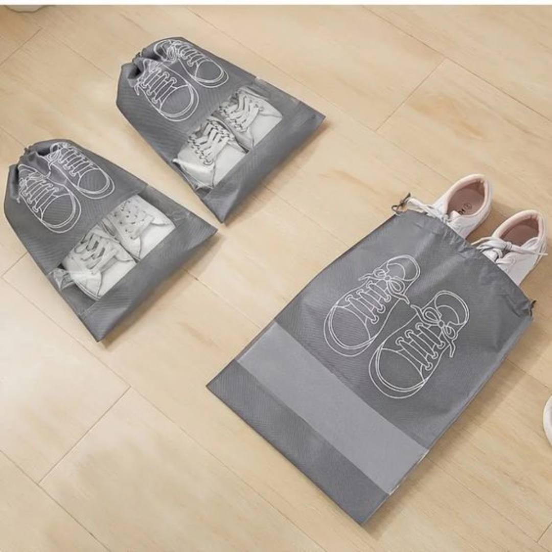 Drawstring Travel Shoe Bags Pack Of 5