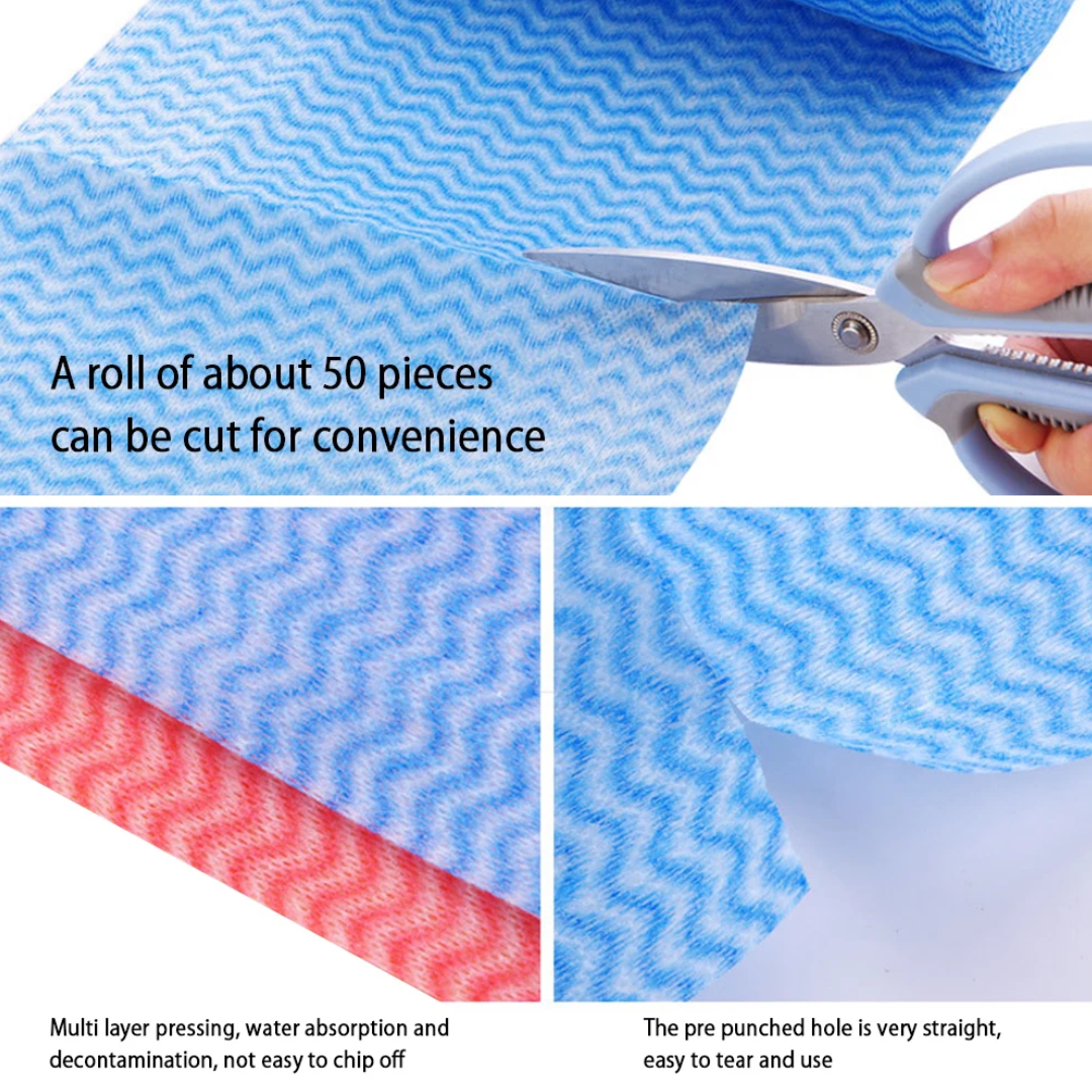 Multipurpose Reusable Non Woven Wipes 50 Count/Roll