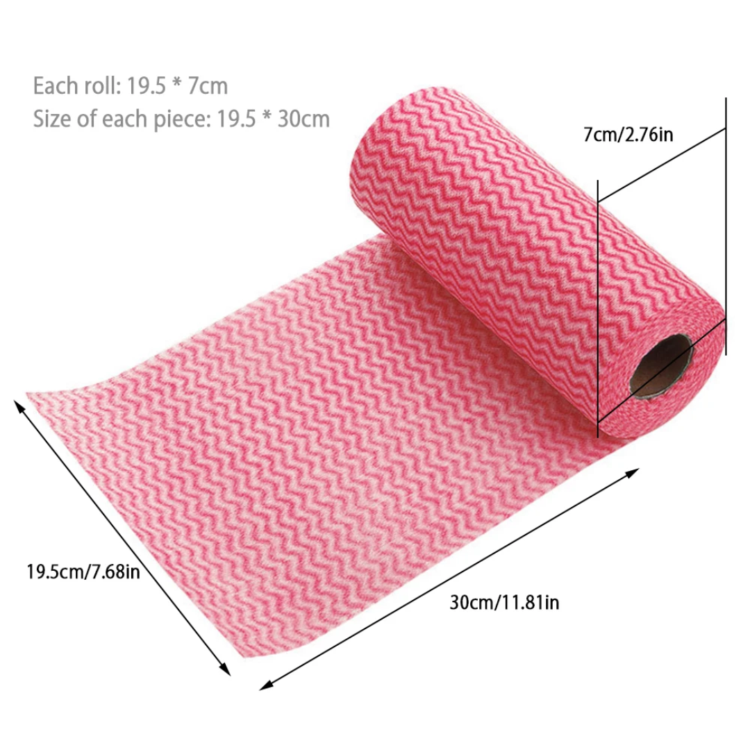 Multipurpose Reusable Non Woven Wipes 50 Count/Roll