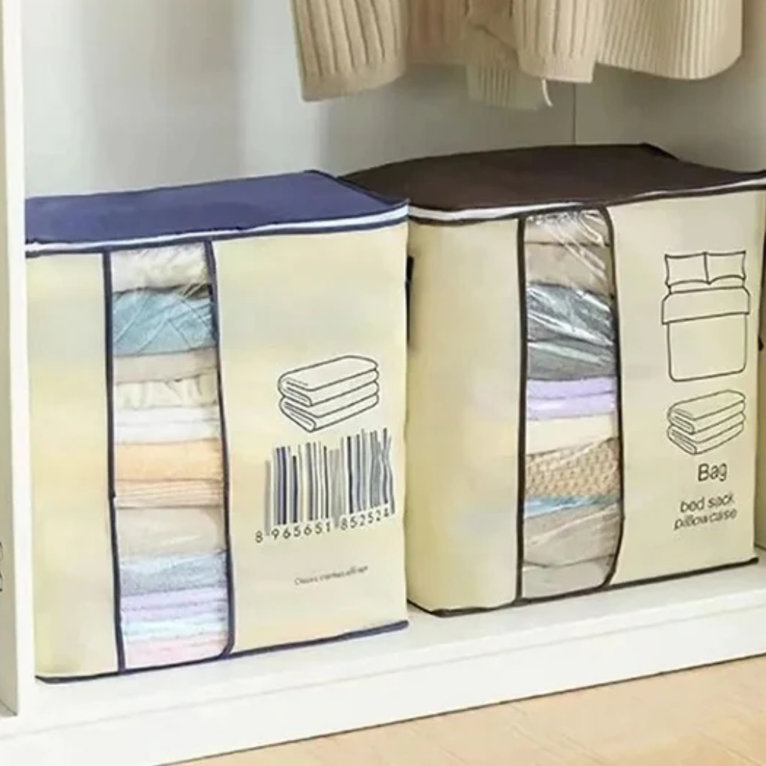 Extra-Large Multi-Use Storage Bag and Organizer for Clothes and Blankets