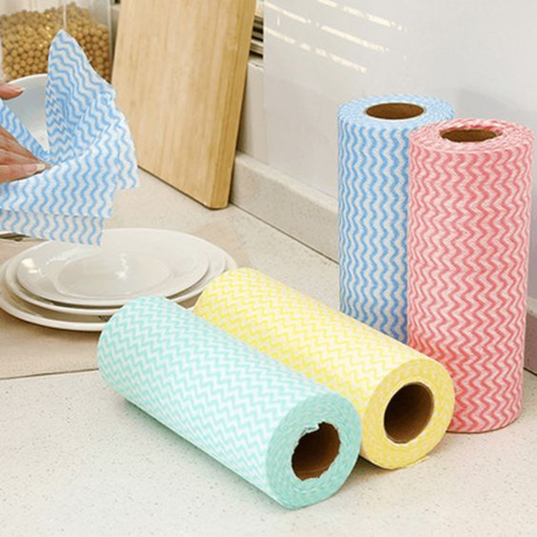 Multipurpose Reusable Non Woven Wipes 50 Count/Roll