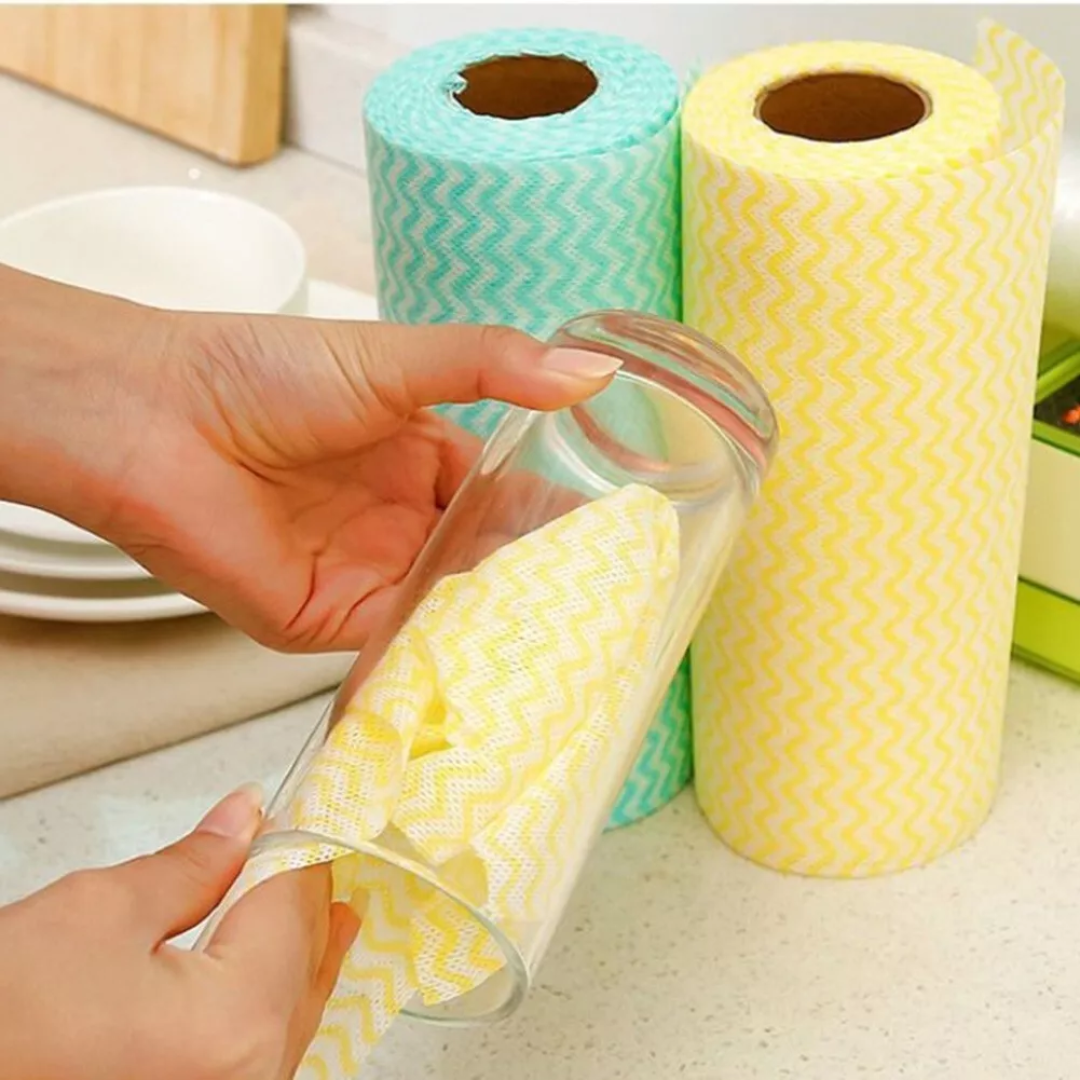Multipurpose Reusable Non Woven Wipes 50 Count/Roll