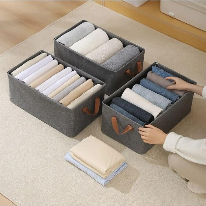 Non Woven Clothes Organizer (Pack Of 3)