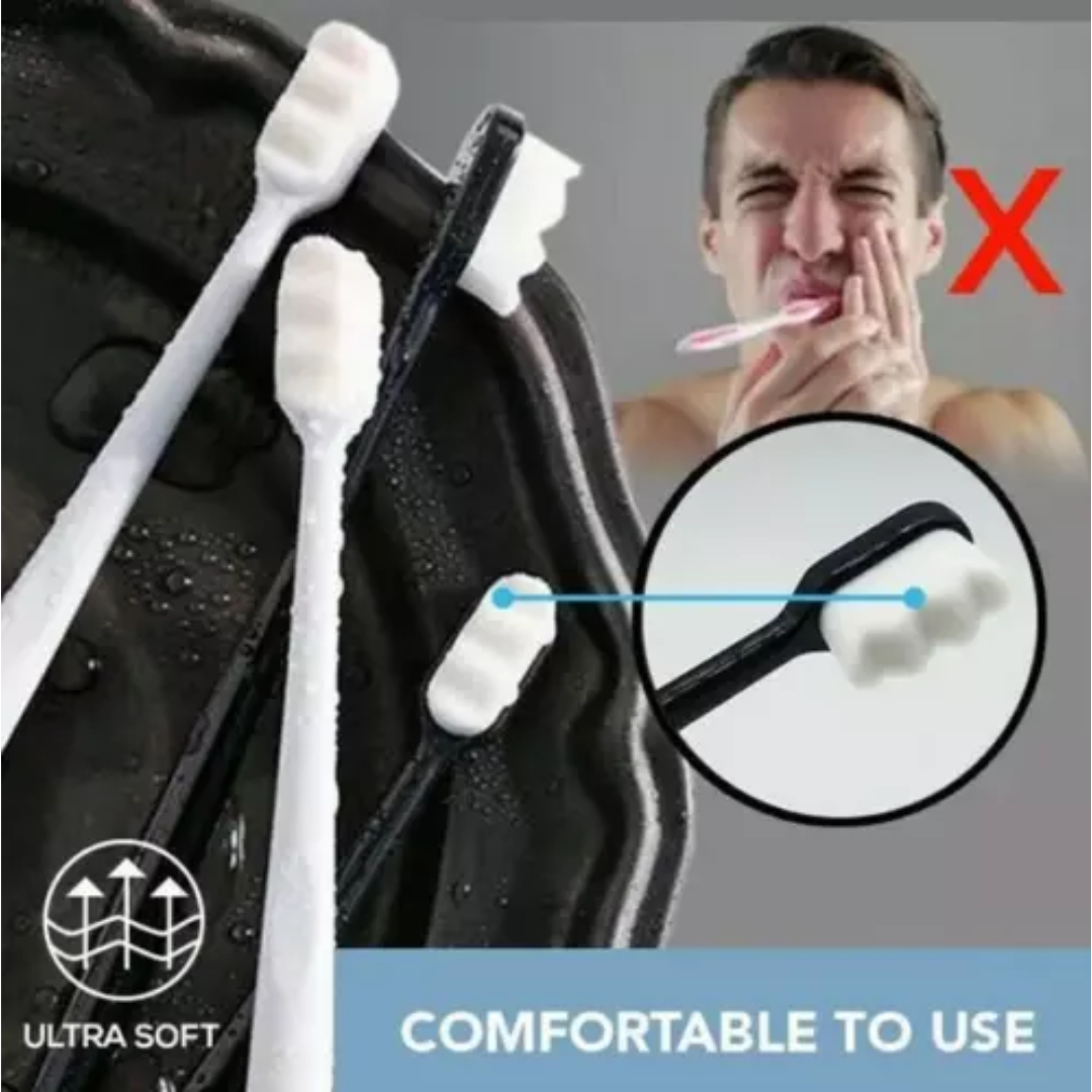Premium Nano Toothbrush for Sensitive Gums and Teeth (Multicolor)