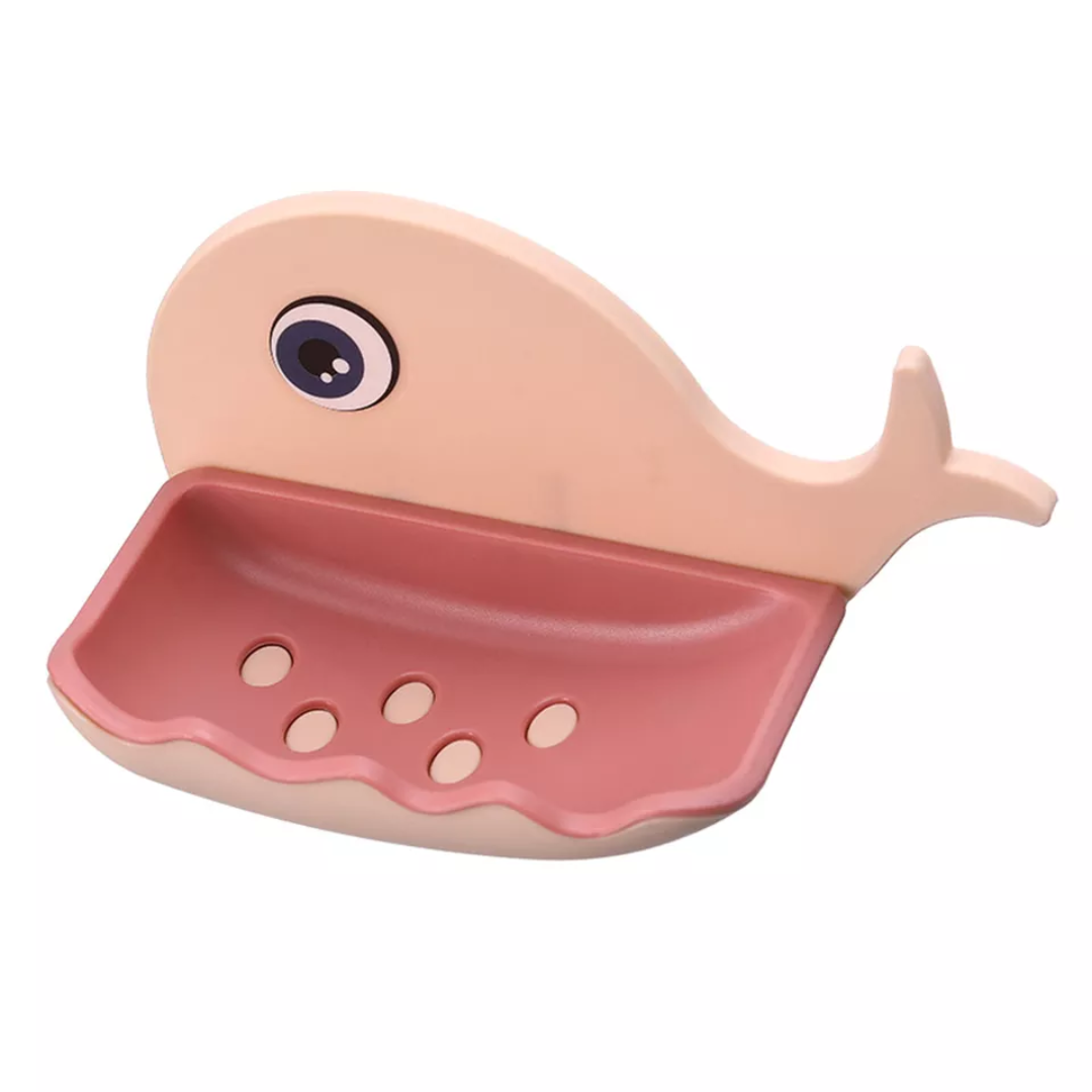 Stick On Whale Soap Dish (Pack Of 2)