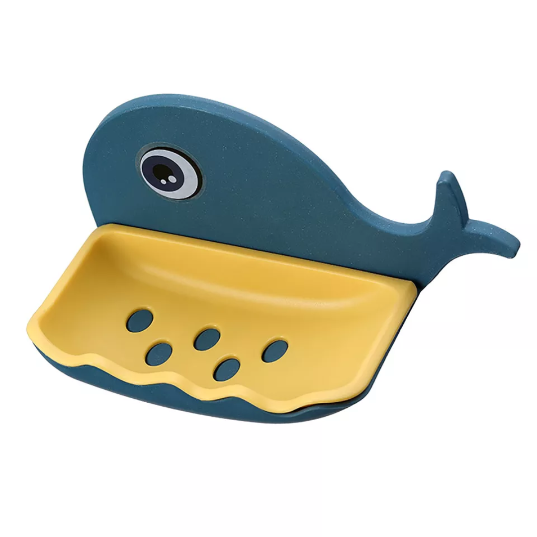 Stick On Whale Soap Dish (Pack Of 2)