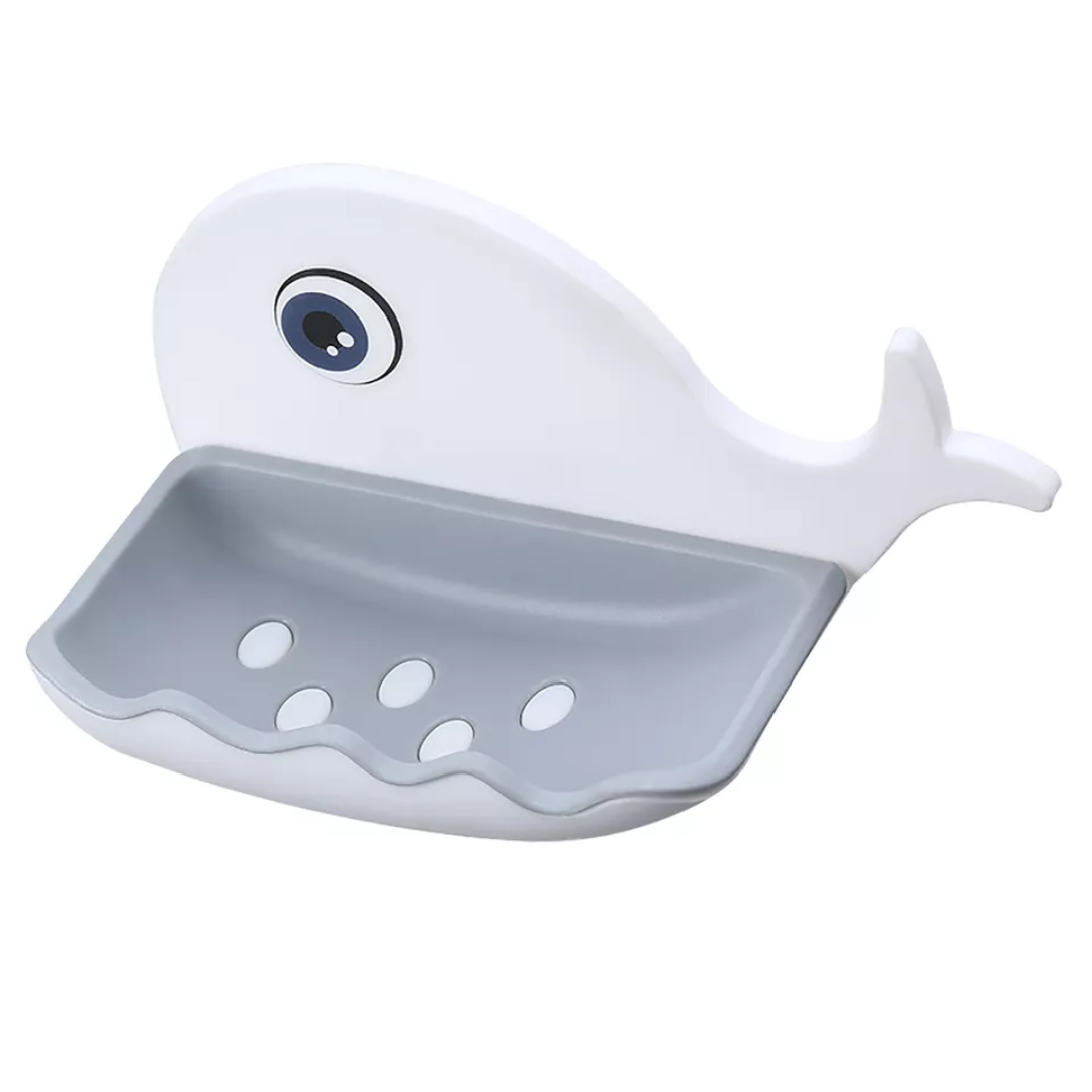 Stick On Whale Soap Dish (Pack Of 2)