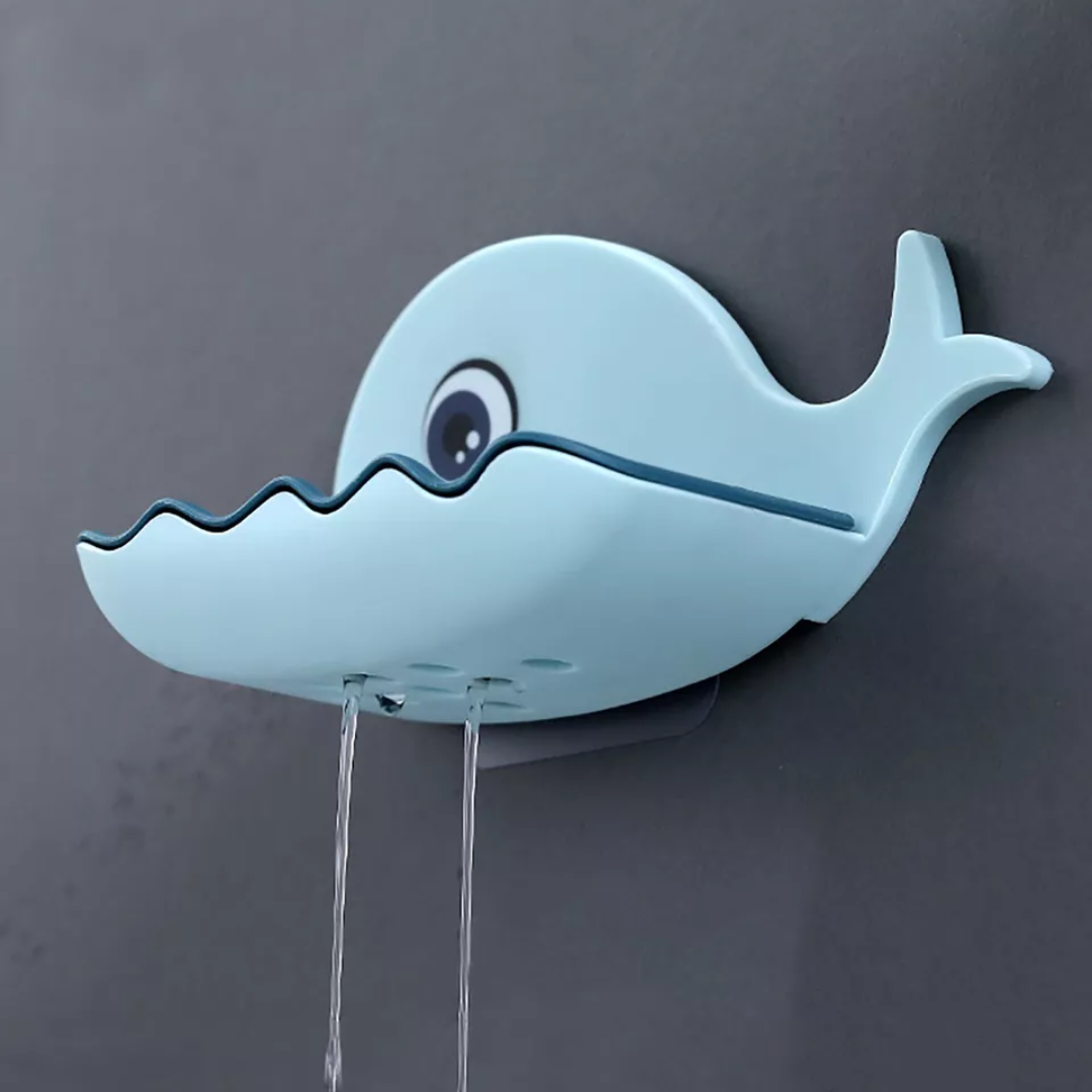 Stick On Whale Soap Dish (Pack Of 2)