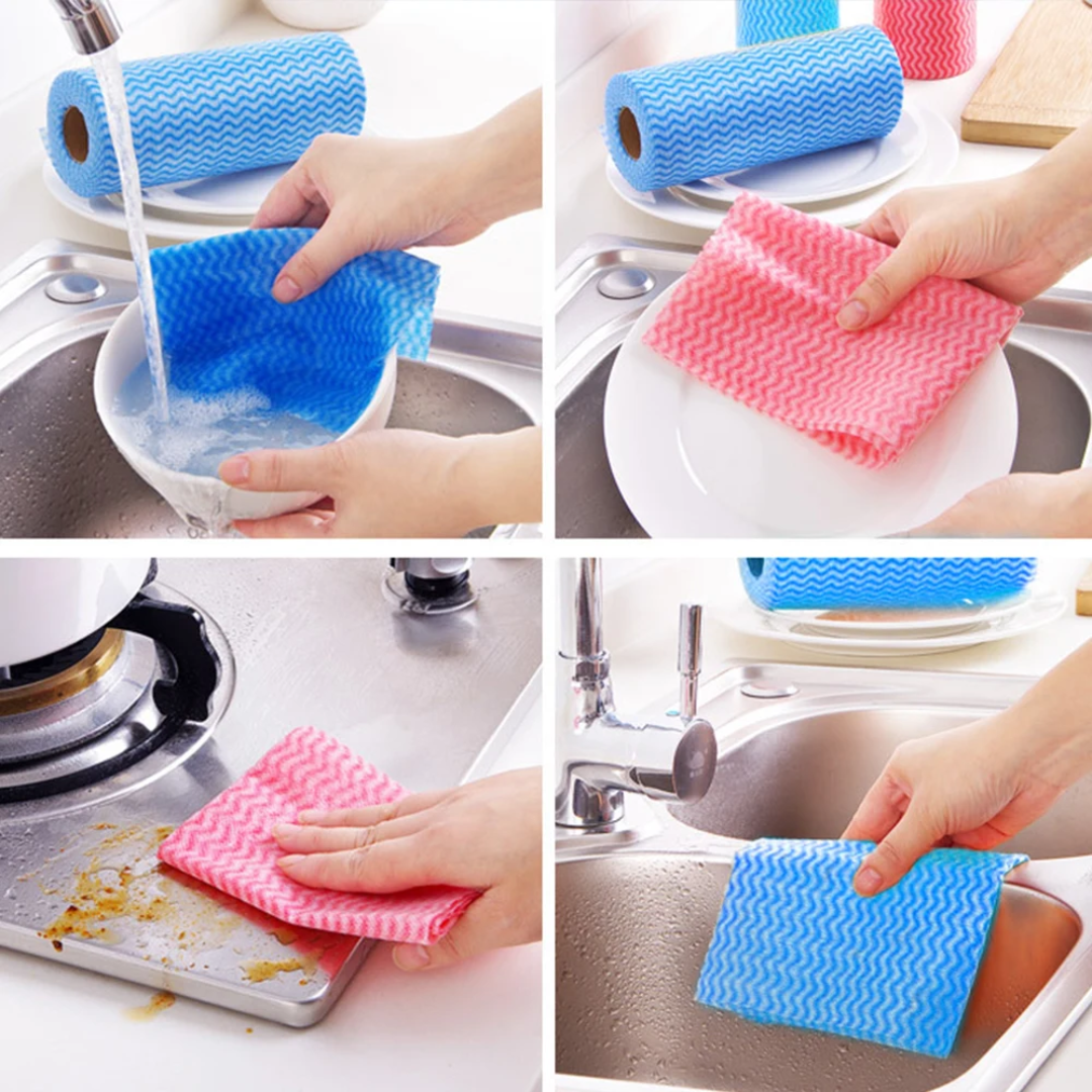Multipurpose Reusable Non Woven Wipes 50 Count/Roll