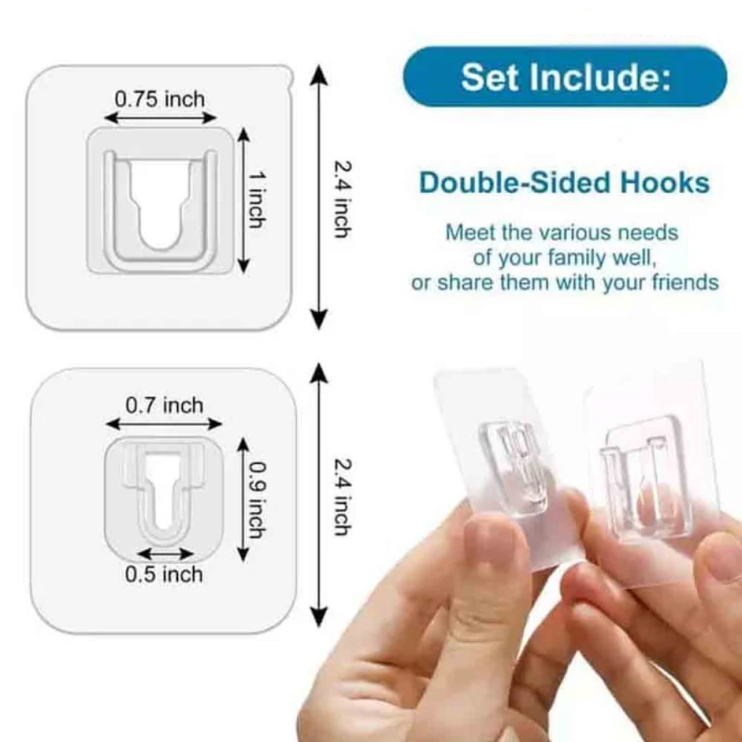 Double Sided Adhesive Wall Hooks