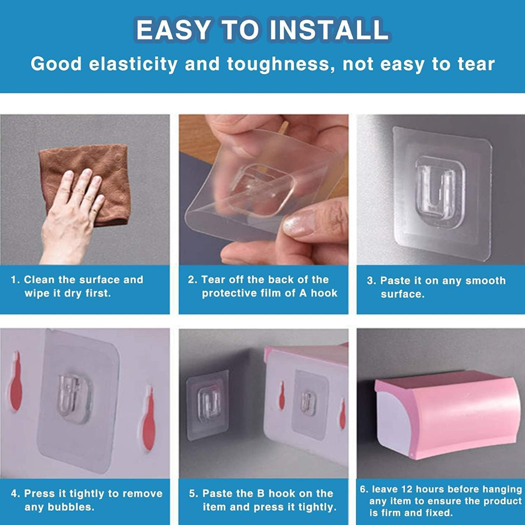 Double Sided Adhesive Wall Hooks