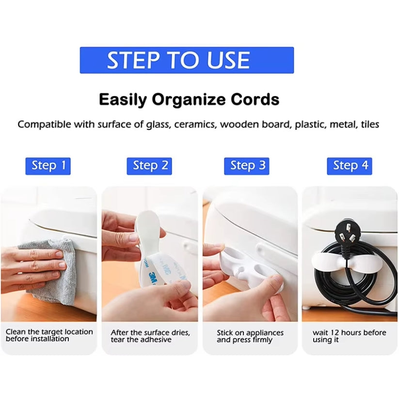 Cable Organizer Pack of 3