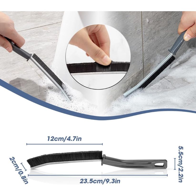 Hard-Bristled Corner Cleaning Brush (Pack Of 4)
