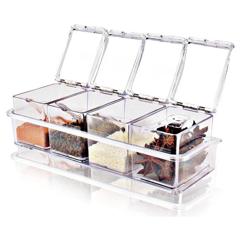 Clear Seasoning Spice Jar Set