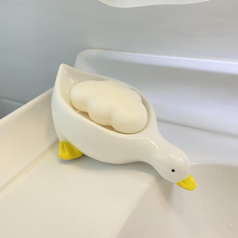 Cute Duck Drain Soap Dish (Pack Of 2)