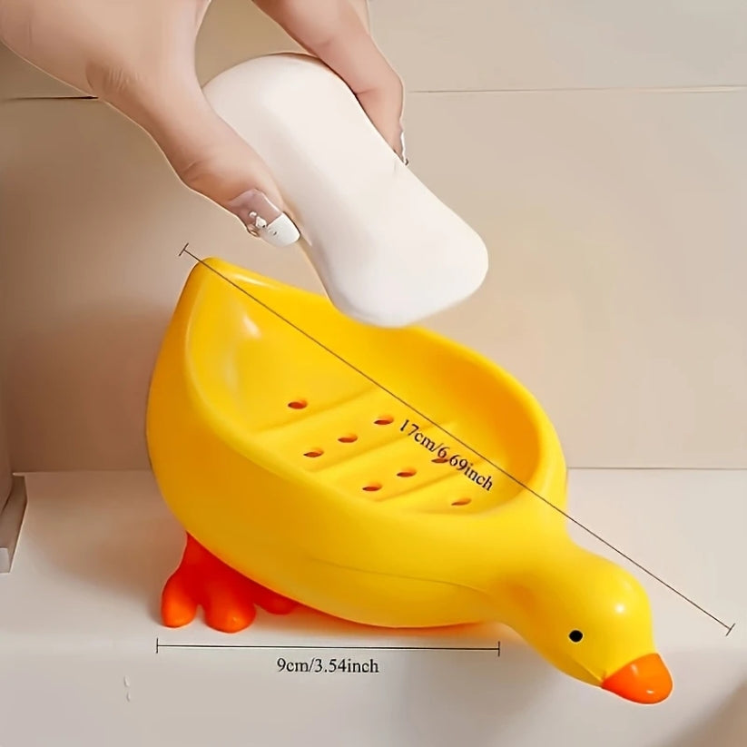 Cute Duck Drain Soap Dish (Pack Of 2)