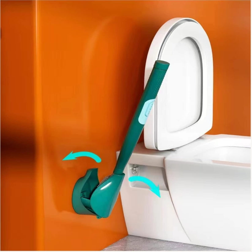 Wall Mounted Toilet Brush With Liquid Dispenser