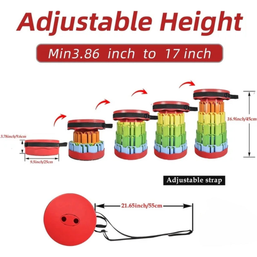 Portable Telescopic Folding Stool