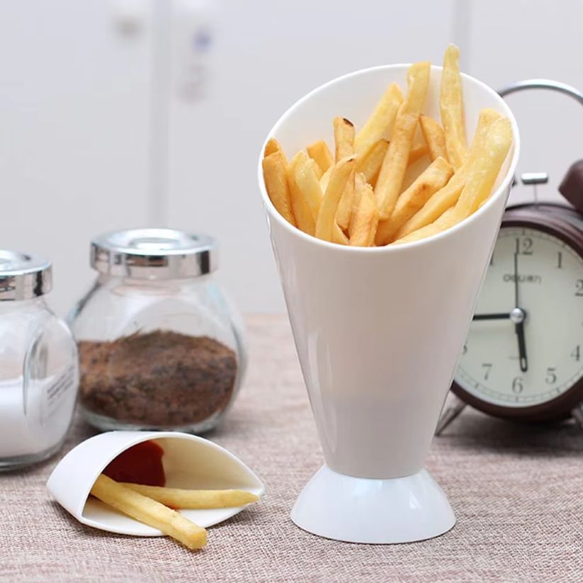 Multi-Function Snack Holder With Dipping Cup (Pack Of 2)