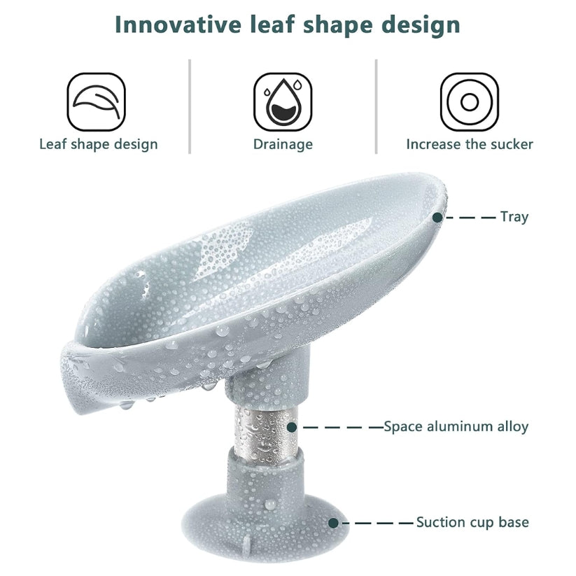 Water Free Leaf Shape Soap Dish (Pack Of 2)