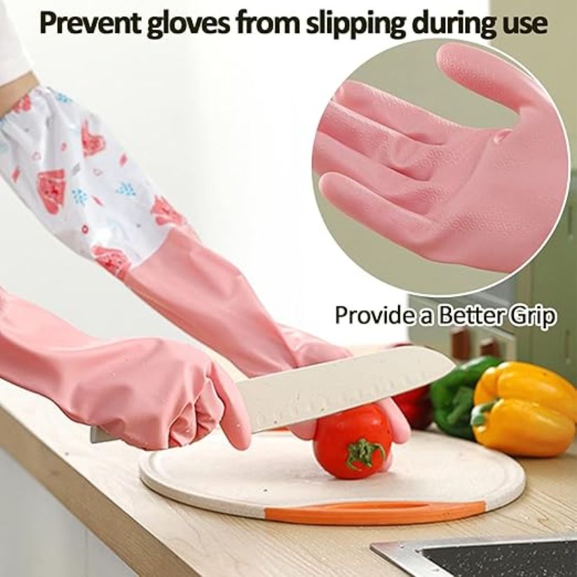 Long Size Silicone Dishwashing Gloves