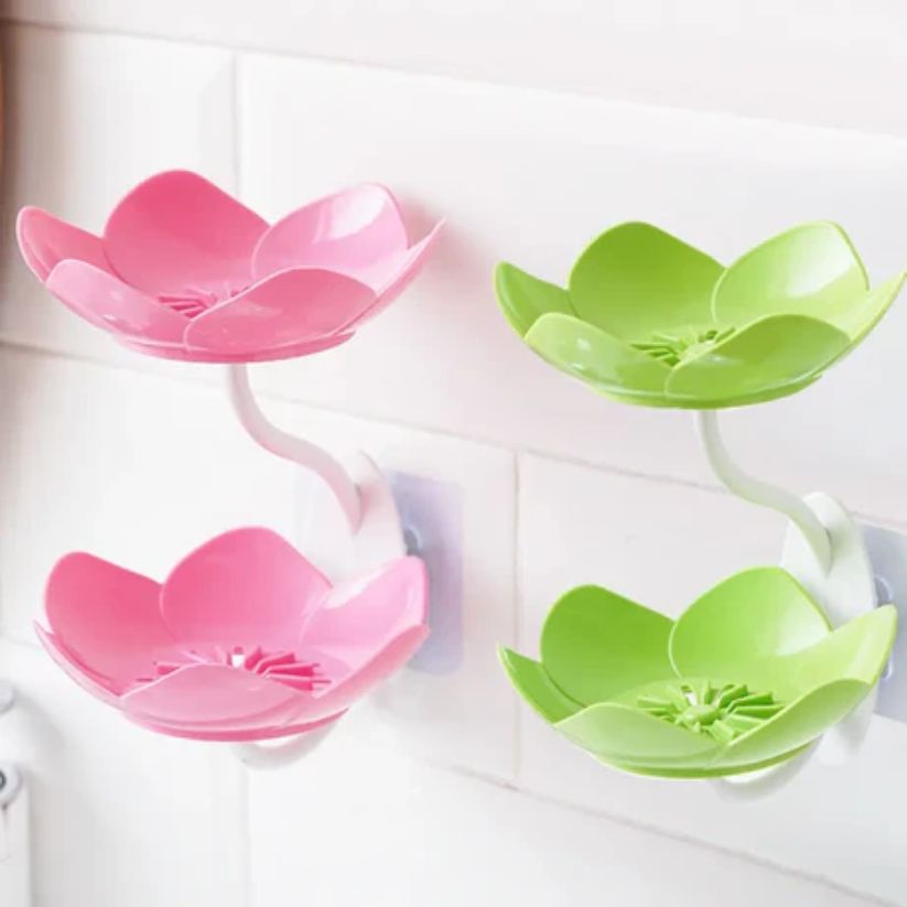 2 Layer Flower Soap Dish (Pack of 2)