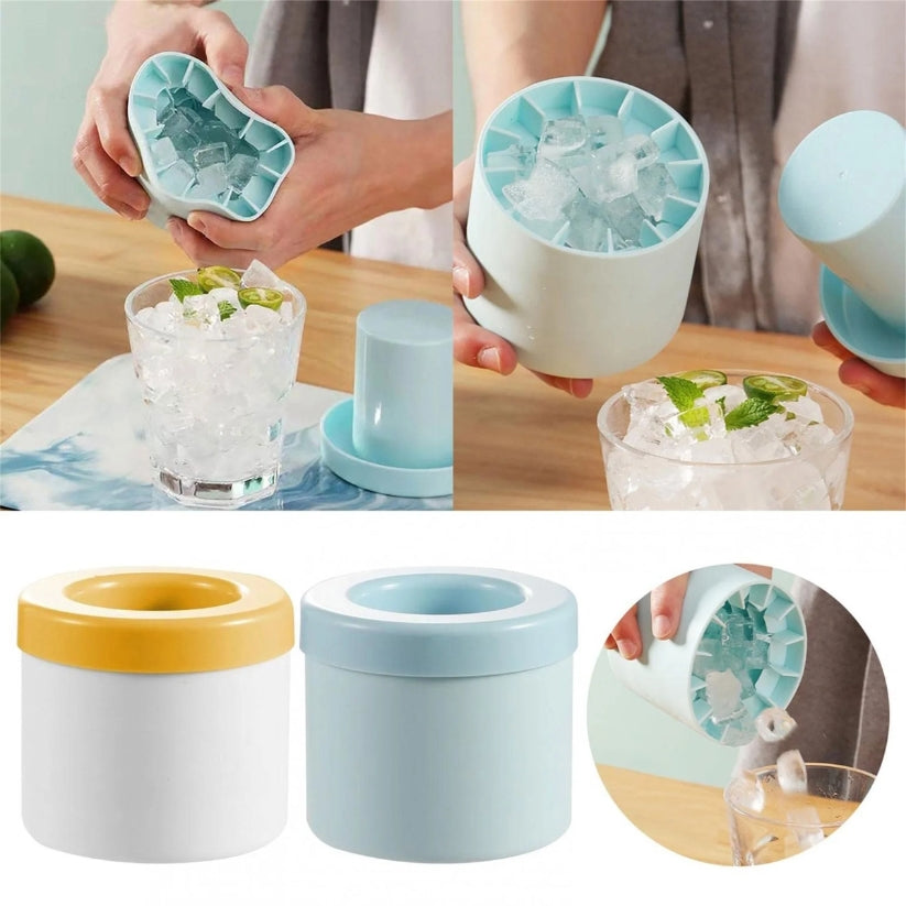 Mini Silicone Ice Cube Bucket