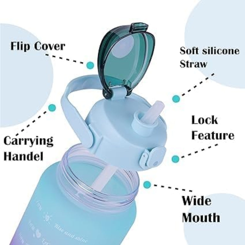 Motivational Sports Water Bottle Set of 3
