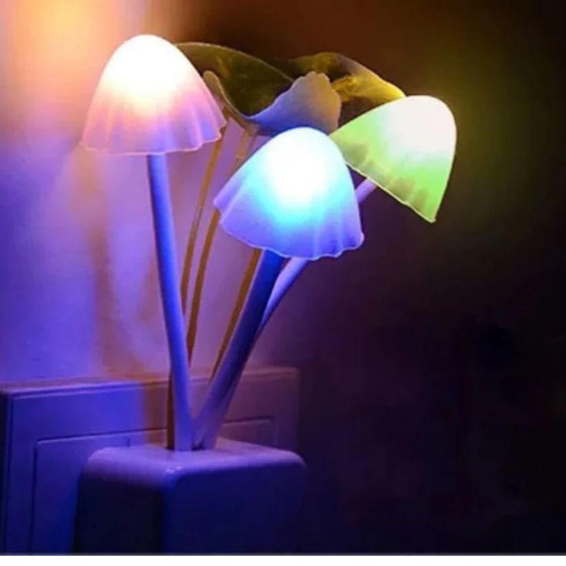 LED Mushroom Night Light With Sensor