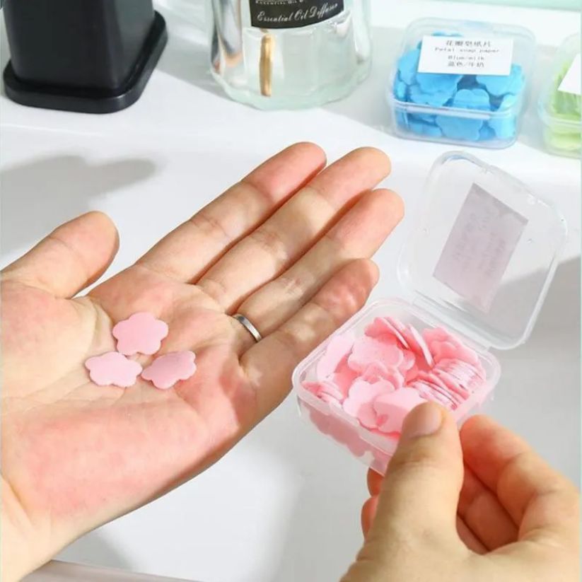 Disposable Petal Paper Soap (Pack Of 4)